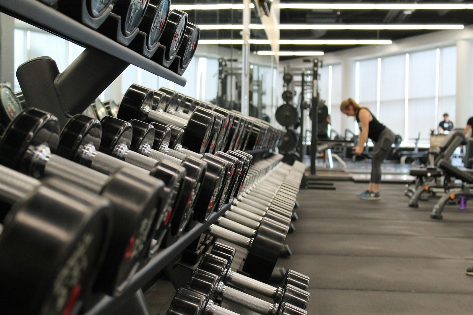 Strength training space with professional equipment