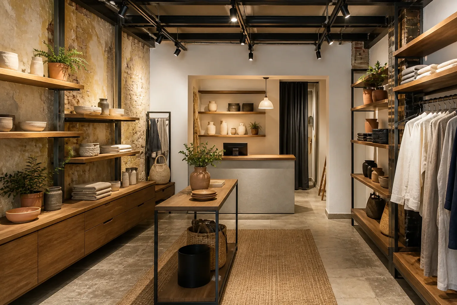 Old Port Retail Interior fictional project