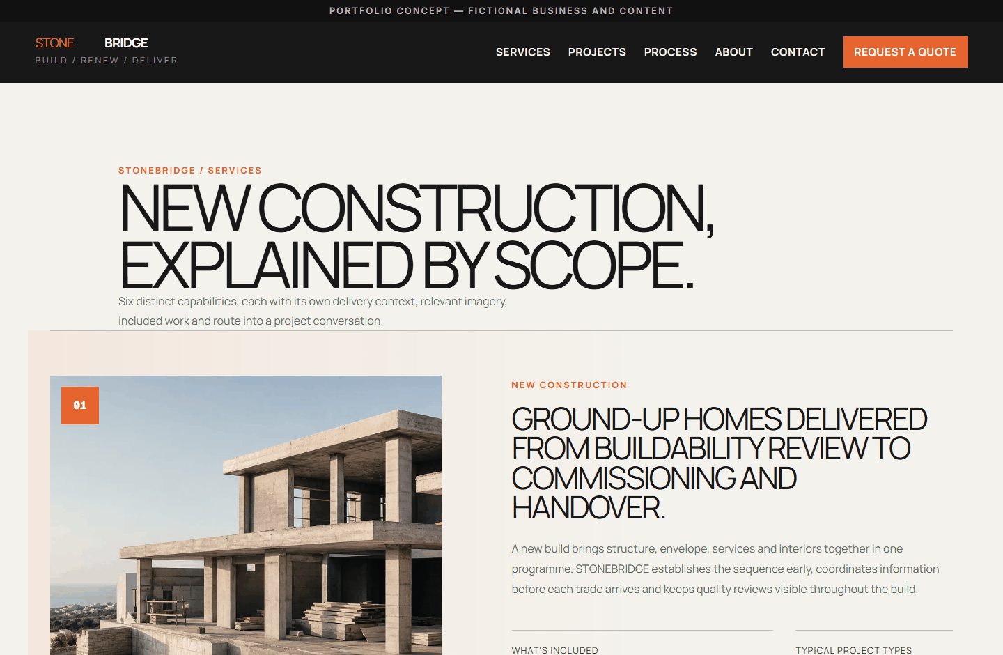 STONEBRIDGE important internal page preview